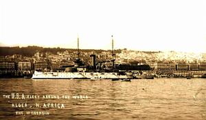 Alger - Port - Navire Americain - The Wisconsin